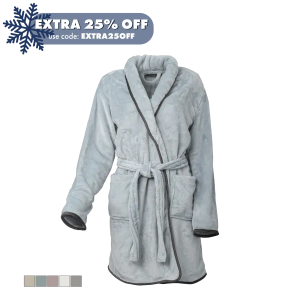 Ardour Pipe Hem Velvet Robes