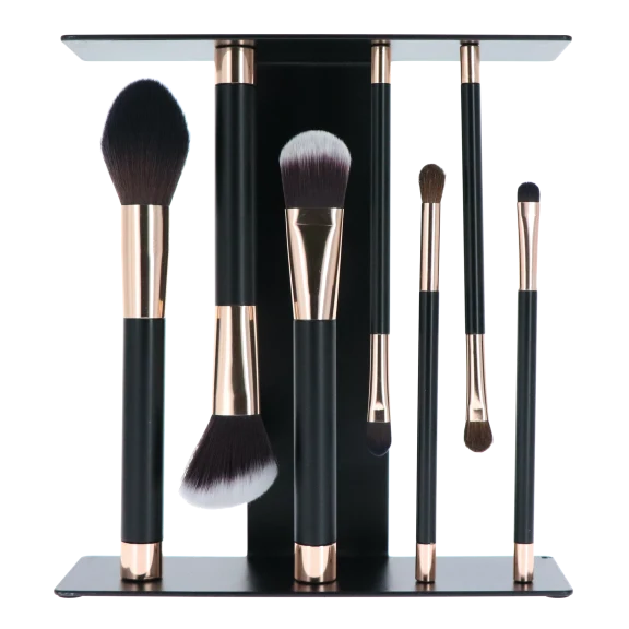 SpaLife 7-Piece Professional Makeup Brush Set with Magnetic Stand