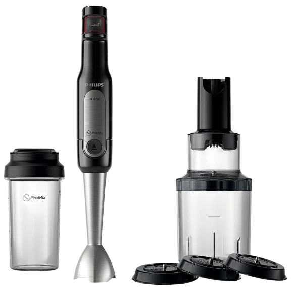 Philips ProMix Viva Collection 3-Piece Handblender Set with Spiralizer