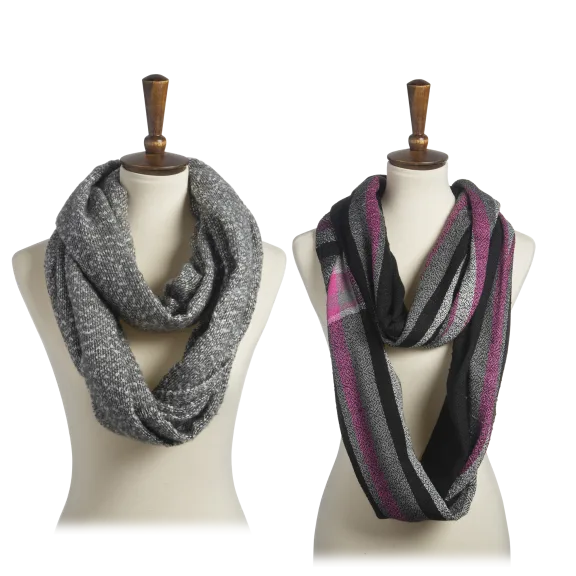2-Pack: Infinity Scarves by Tri-Coastal Designs