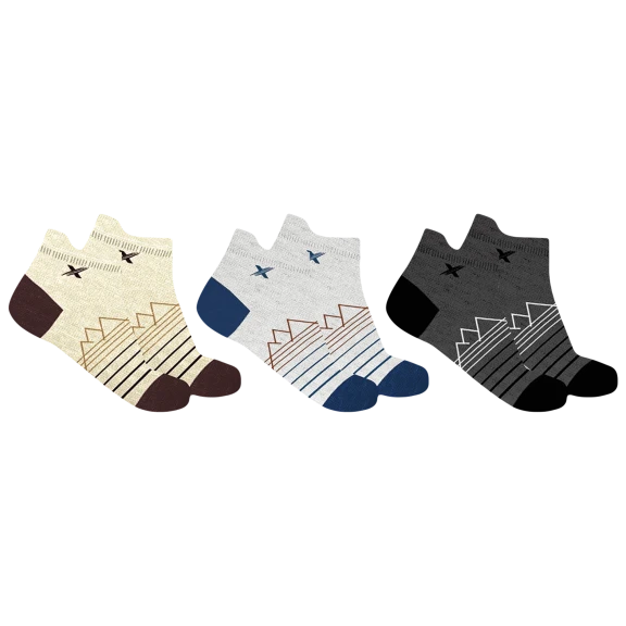 3-Pack: Extreme Fit Merino Wool Compression Ankle Socks