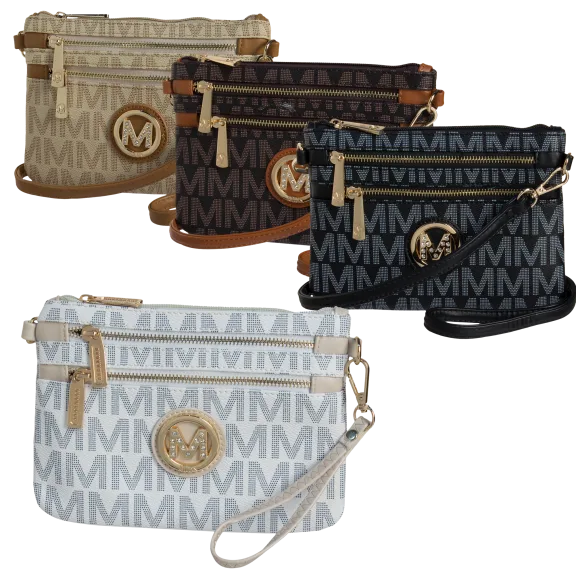 Milan Imports Crossbody-Wristlet Combo Handbag