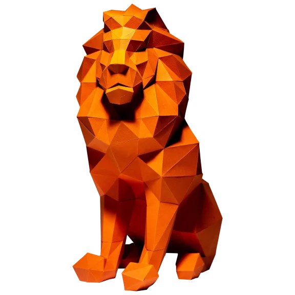 Papercraft World Lion Model
