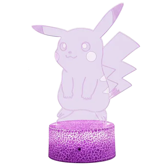 Infinite Basics Adorable Color-Changing Pika 3D Illusion LED Light