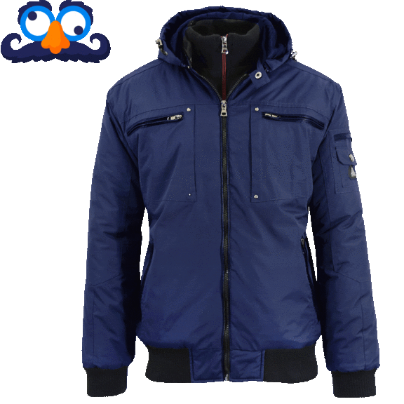 Men's Heavyweight Tech Jacket with Detachable Hood