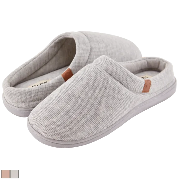 Floopi Women’s Sydney Ribbed Knit Clog Slipper