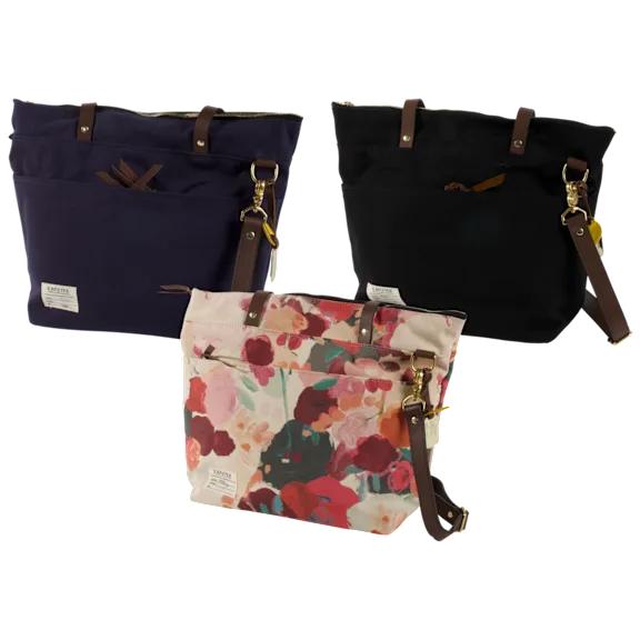 The Everyday Structured Nylon And Leather Tote