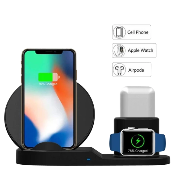 SwissTek 3-in-1 Wireless Charging Station