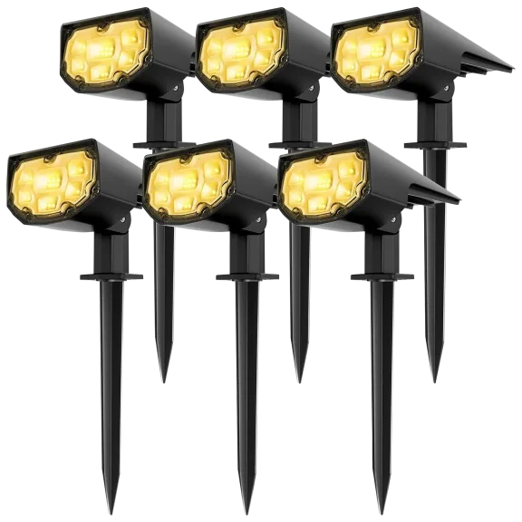 6-Pack: Litom Solar Warm White LED Stake Lights