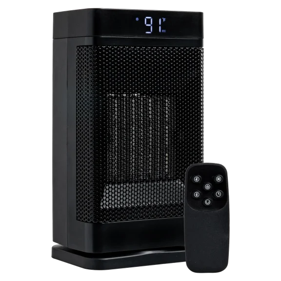 1500W Oscillating Space Heater w/ 99° Thermostat & Remote
