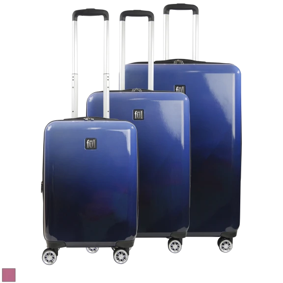 FŪL Impulse 3-Piece Ombre Hardside Spinner Luggage Set