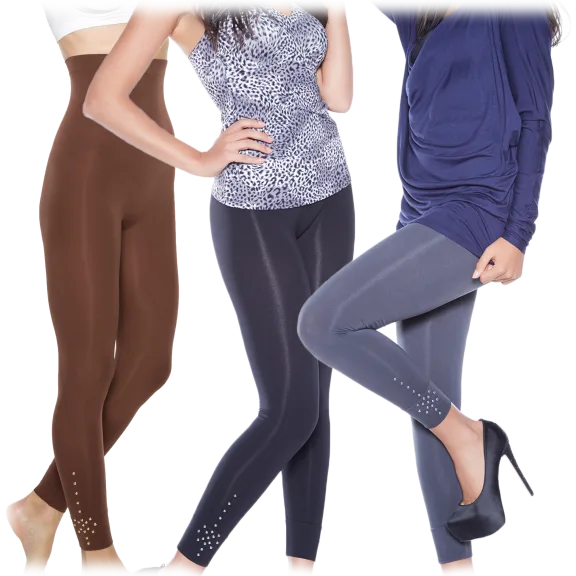 High-Waisted Seamless Shaping Leggings with Stud Bottom