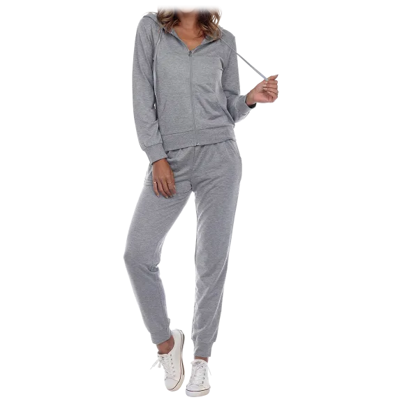 Women's 2-Piece Jersey-Knit Hoodie & Jogger Set