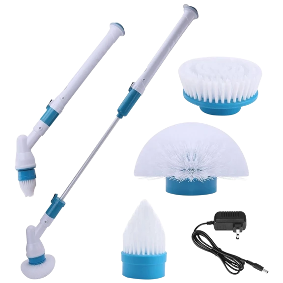 Extendable Cordless Power Scrubber for Bathrooms and Kitchen