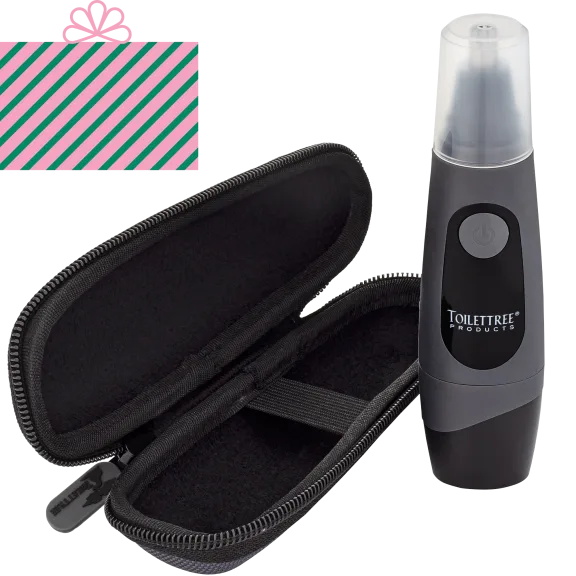 ToiletTree Products Nose And Ear Hair Trimmer With Led Light & Travel Case
