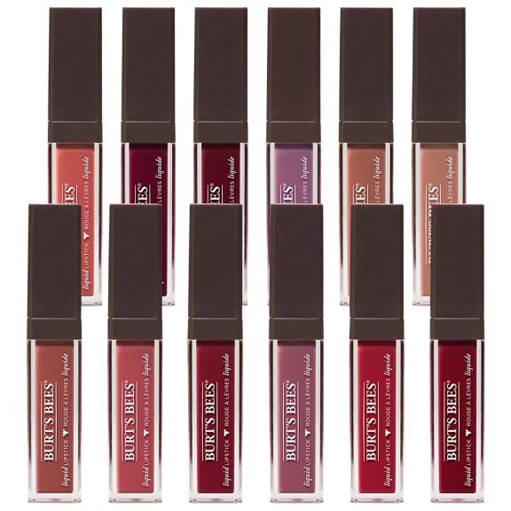 3-Pack: Burt's Bees 100% Natural Moisturizing Liquid Lipstick Assorted