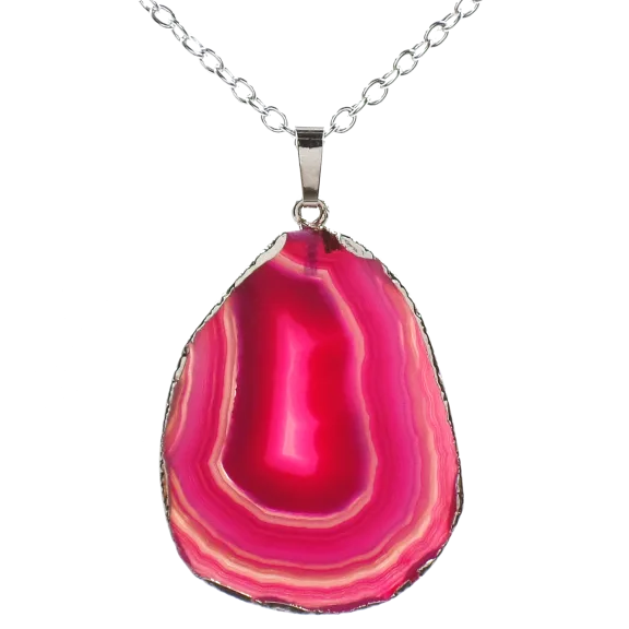 Chakra Healing Stone Genuine Agate Necklace