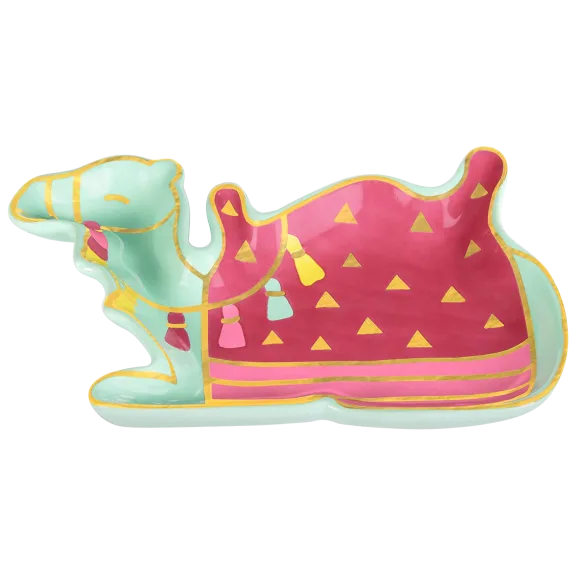 C.R. Gibson 'Exotic Camel' Jewelry Holder and Trinket Dish, 4'' x 5.5''