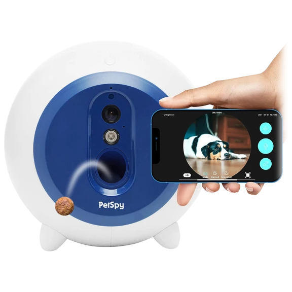 Petspy 1080P Camera with Dog Treat Dispenser