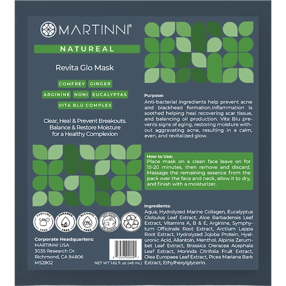 5-Pack: Martinni Revita Glo Mask