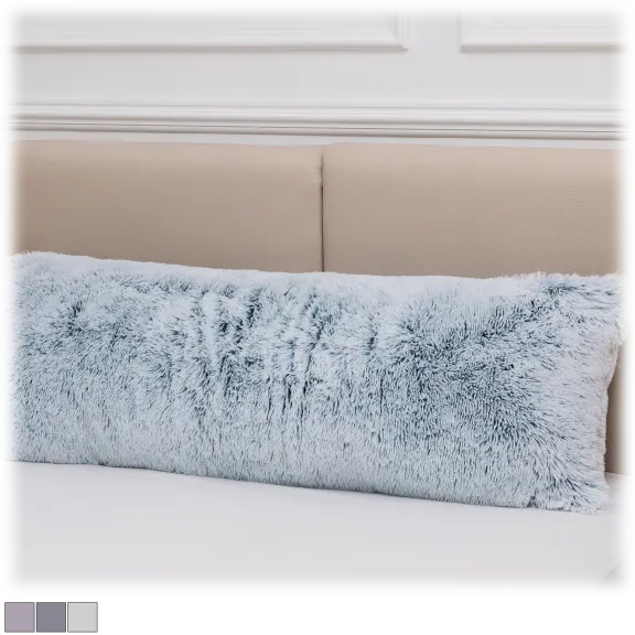 Cheer Collection Long Hair Shaggy Body Pillow 20" x 54"