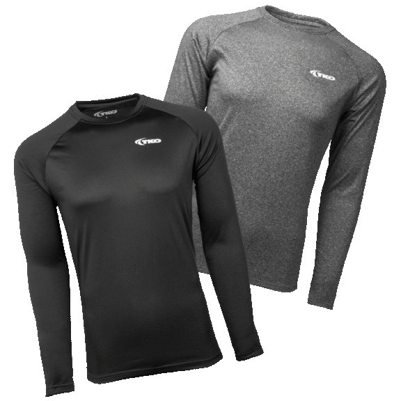 2-Pack: TKO Performance Base Layer Shirts with or without Fleece Lining