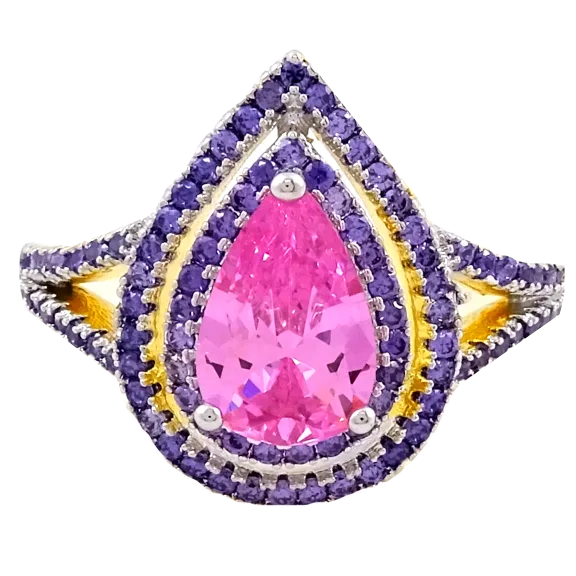 Savvy Cie 18 Carat Gold Over Sterling in Bold Multi-Color