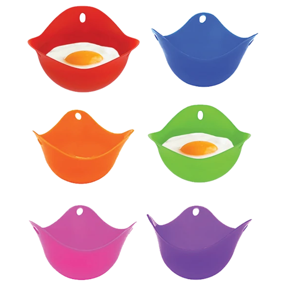 Silicone Egg Poachers (6 or 12-Pack) by Two Elephants