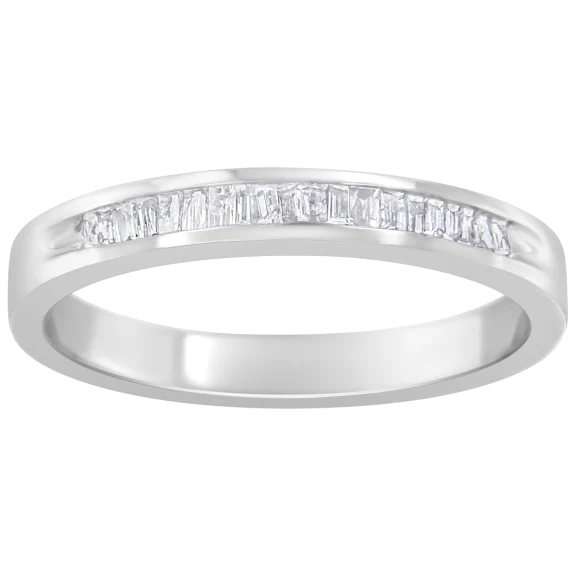 Haus of Brilliance Sterling Silver 1/5 Carat TW Diamond Channel Band Ring