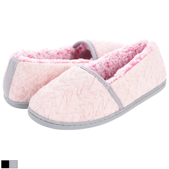 Floopi Women’s Chloe Closed-Back Quilted Slippers