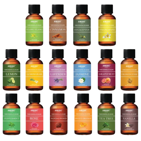 Amore 16-Pack High Grade Essential Oils