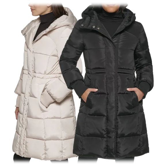 Kenneth Cole New York ¾ Length Puffer Anorak