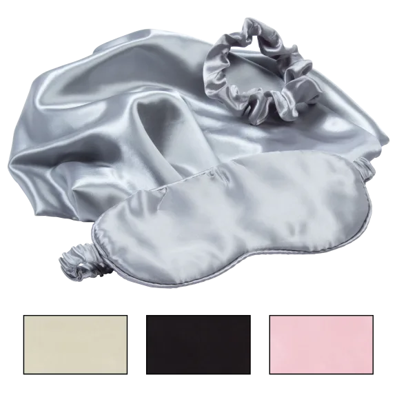 Revive 3-Piece Satin Sleep Set (Pillowcase, Eye Mask, Scrunchie)