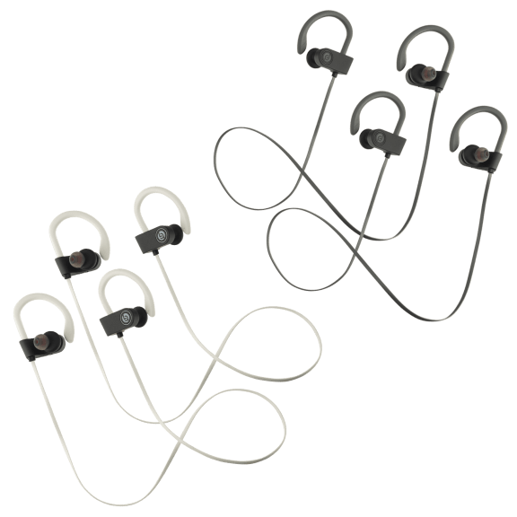 2-Pack: Lifestyle Advanced Elevate Premium Bluetooth Stereo Earbuds