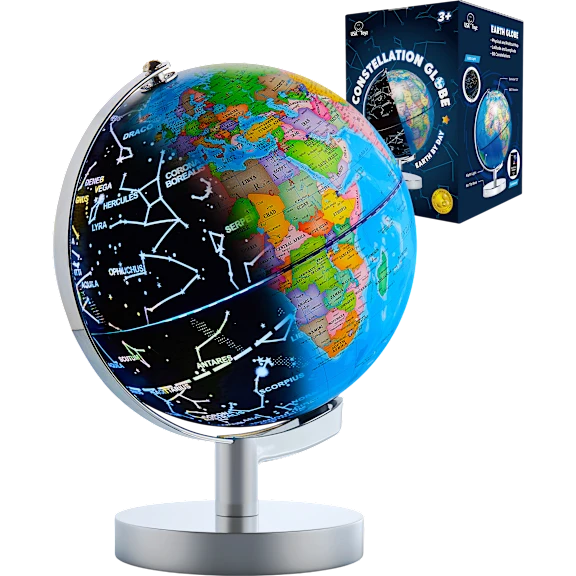 The Illuminated Earth And Constellation Globe