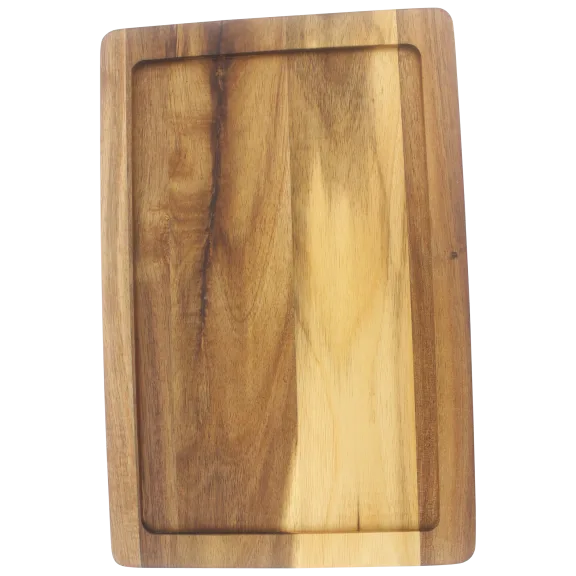 Bombay Acacia Wood Cutting Board With Liquid Well