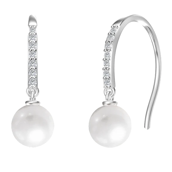 Donatello Gian Sterling Silver Pearl & Crystal Earrings