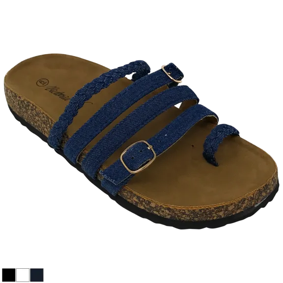 Victoria K Women's Fashion Footbed Straps