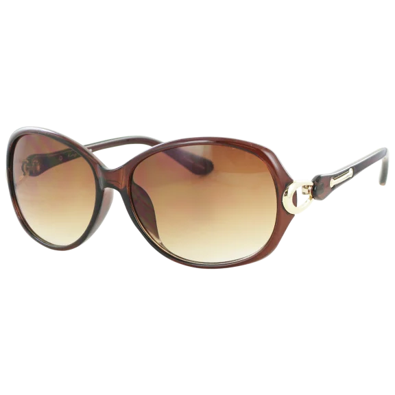 Kay Unger Brown Oversized Square Frames With Gradient Brown Lenses