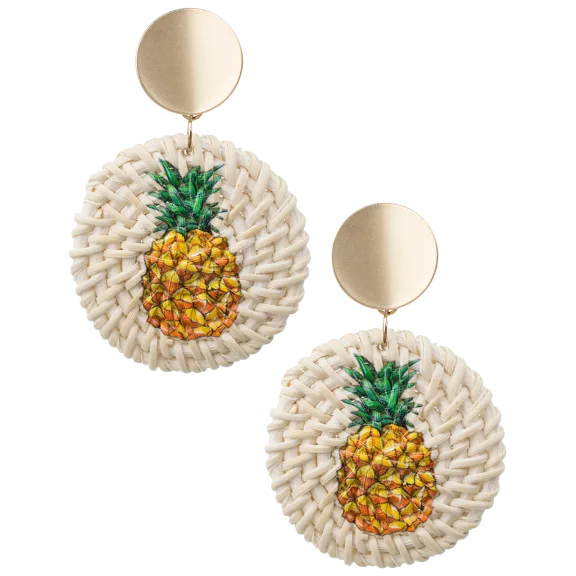 Pineapple Drop Earrings