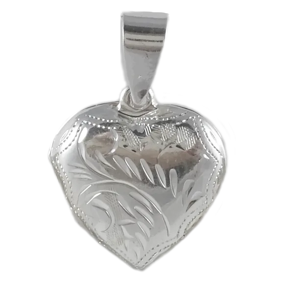 Savvy Cie Sterling Silver Etched Locket