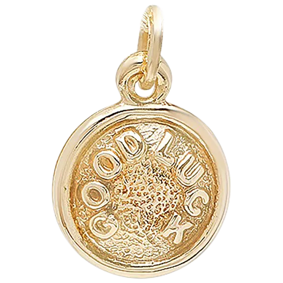 Pori Jewelers 14K Gold Good Luck Medallion Pendant