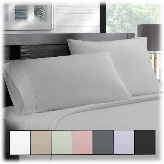 2-Pack Twin or Full Size Brushed Microfiber Sheet Sets