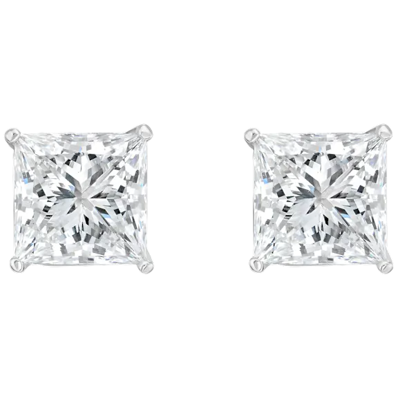 The Princess-Cut Lab-Grown Diamond Stud Earrings
