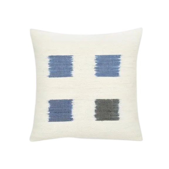 Threaded Sky Handwoven Cotton Pillow Cover (20"x20")