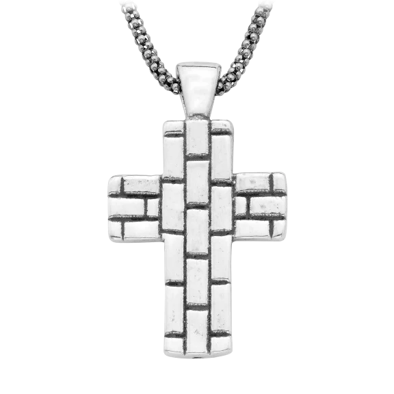A&M .925 Sterling Silver Cross Charm Necklace