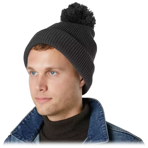 5-Pack: Knit Beanies with Pom