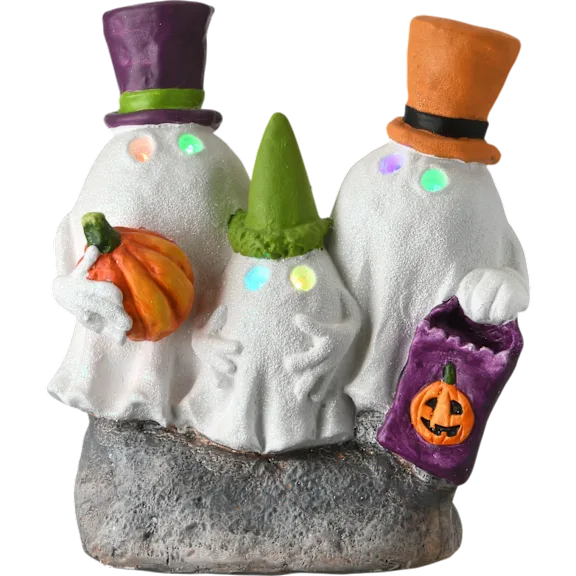 National Tree Company Large 15" Tall LED Light Up Ghost Figurine