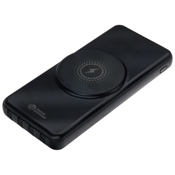 Lifestyle Advanced 10000 mAh Magnetic Wireless Powerbank with Charging Cables