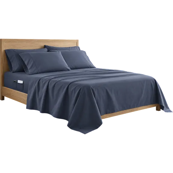 Cloth & Gable 6-Piece Luxe Top Label Pocket Sheet Set with Straps